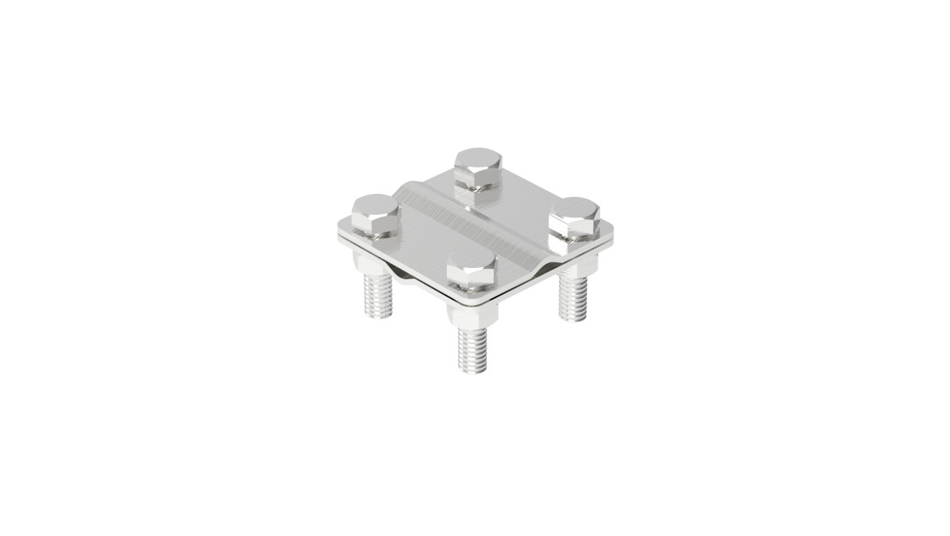 4-hole cross connectors 4xM8/30 1.2 NI /90100205/ /T2UK