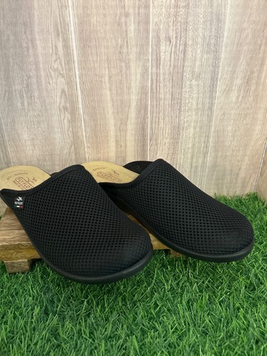 Fly Flot Women's Black Mesh Slip On Comfort Wedge Mule Clogs ER 38 (US 7) ITALY