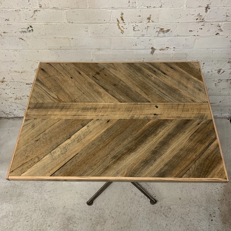 Rustic Handmade Cafe Table Tops, Unique and Distressed Wood, Custom Sizes Avail - image 2 of 4
