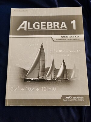 Abeka Algebra 1 Teacher Quiz Test Key Ninth Grade 9 Homeschool Math ...