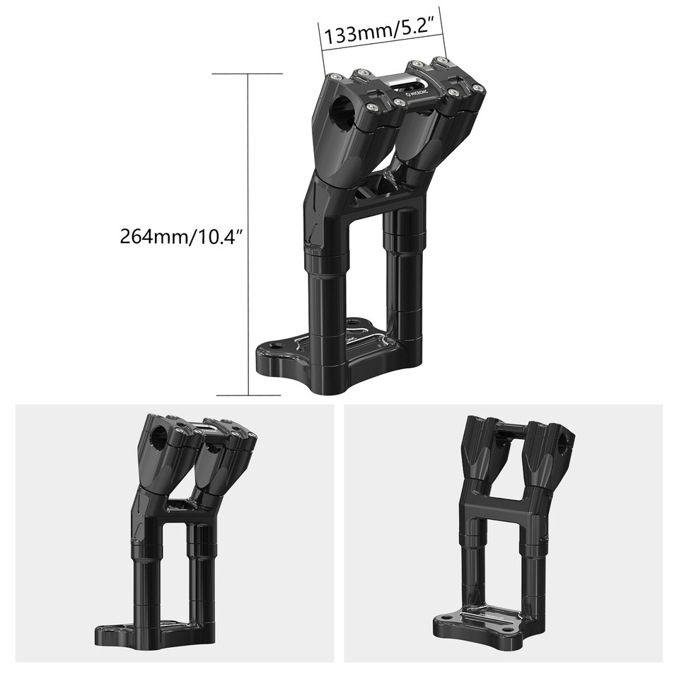 Gauges Bezel Pull Back Riser Bracket For Harley Road Glide FLTRX FLTRXS ...
