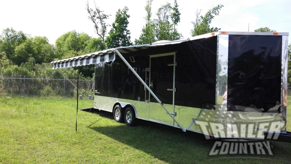 Remolque de carga cerrado nariz 8,5x24 8,5 X 24 V nuevo para carros Toy Hauler Pro Race paquete de 3 Foto 2 de 4