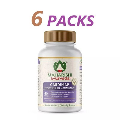 6 packs X Maharishi Ayurveda CARDIMAP 60 Tabs FREE SHIPPING