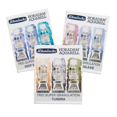 Schmincke Horadam Aquarell Super Granulation Aquarellfarben Sets 3 x 5 ml