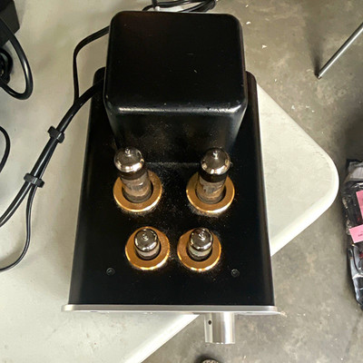 Little Dot MKIII Tube Headphone Amplifier, Stereo RCA Input, Black/Silver