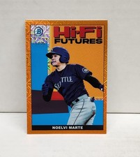 NOELVI MARTE 2022 Bowman Chrome Hi-Fi Futures ORANGE MOJO REFRACTOR ~ #'d /25