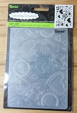 Darice Embossing Essentials Layered Hearts Embossing Folder NEW