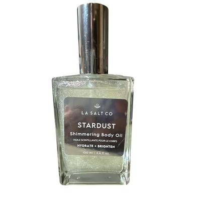 La Salt Co STARDUST Shimmering Body Oil Hydrate Brighten Antioxidant 3.4 oz NEW