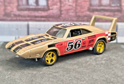 1/64 Hot Wheels 1969 Dodge Charger Daytona Umbau Real Riders AME Shallen Felgen