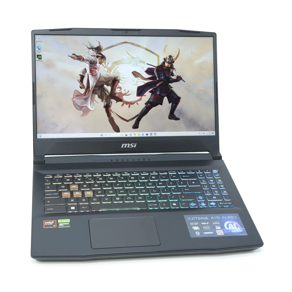 MSI Katana A15 AI Gaming Laptop: Ryzen 7 RTX 4060 16GB RAM 1TB SSD Warranty VAT - Image 2 of 4