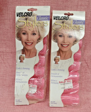 Vintage Velcro Brand Classic Stylers Hair Rollers 2 Packs 1 Size NOS NEW 7/8"