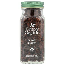 Simply Organic Whole Cloves 2 05 oz 58 g Kosher, Organic