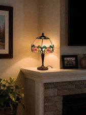 Tiffany Style Stained Glass Bent Glass Table Lamp
