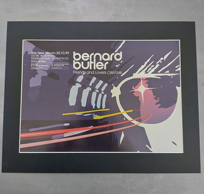 Bernard Butler Music Poster Friends And Lovers Original Album Advert Mounted