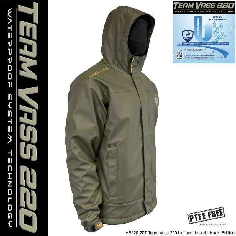 Vass 220 Unlined Jacket Waterproof Khaki Edition
Opens in a new window or tab