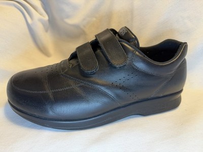 Men's SAS VTO Adjustable  11WW  Comfort Walking Shoes Black Leather USA