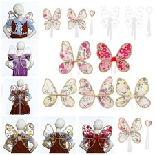 Adults Kids Fairy Stick Beautiful Butterfly Wings Festival Cosplay Props Party