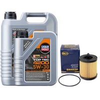 MotoröL Set Top Tec 4200 5W-30 6 Liter + ÖLfilter FüR Opel Speedster 2.2 E01