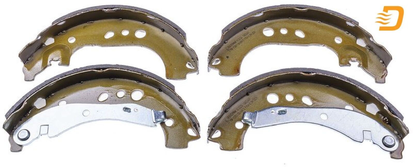 DENCKERMANN B120226 Bremsbackensatz 4 Bremsbacken Trommelbremse