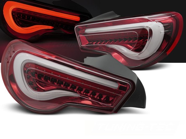 LED Lightbar RüCkleuchten FüR Toyota GT86 Bj. 2012-2021 Rot/Weiß-image