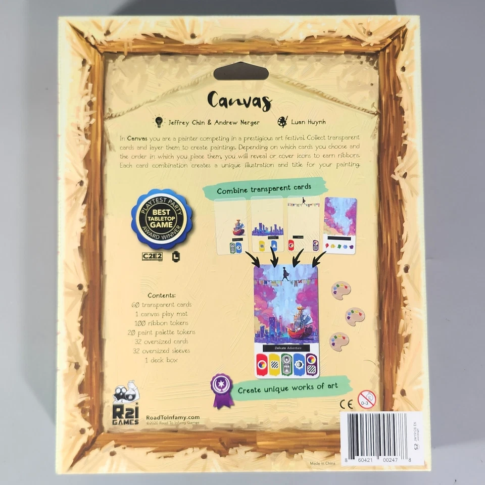 Canvas Boardgame R2i Games Best Tabletop Game Award Chin Nerger Huynh Complete - Image 2 of 4
