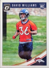 2018 Donruss Optic #125 David Williams Denver Broncos RC