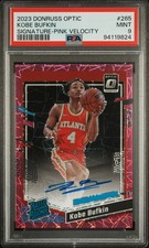 2023 PANINI DONRUSS OPTIC SIG-PINK VELOCITY #265 KOBE BUFKIN 61/79 PSA 9