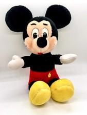 Vintage 1980s Walt Disney Productions Mickey Mouse 12" Plush Stuffed Toy Korea