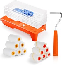 Small Paint Roller Kit with High-Density Foam Paint Roller, 2 Inch Kit, 19 Pack