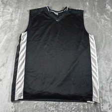 Vintage Nike Jersey Men XL Black Sleeveless Basketball Performance Center Swoosh