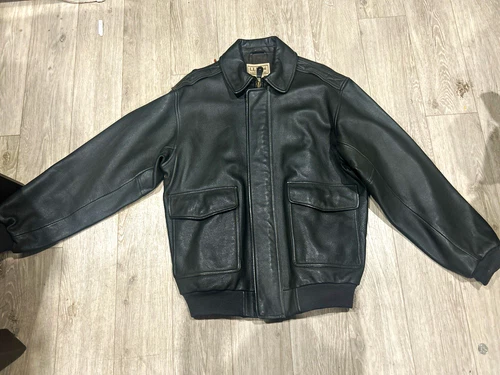L.L.Bean Men's Large Goat Skin Leather Jacket - product listing photo