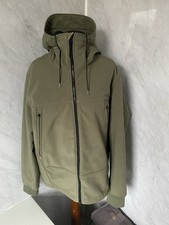 CP Company Men's CP Soft Shell Green Jacket Size 54 Pit to Pit 24" Goggle Jacket
