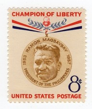 Scott #1096 Ramon Magsaysay Philippines Single Stamp - MNH