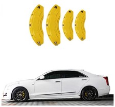 4pcs Yellow Custom Aluminum Car Brake Caliper Covers For Ats Accessorie 4pcs Yellow Custom Aluminum Car Brake Caliper Covers For Ats Accessorie
