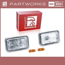 2x Seitenblinker f&uuml;r PORSCHE 911 G 964 993 924 944 968 KLAR +Birnen ORANGE