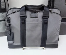 NEW Tumi ALPHA BRAVO ACADEMY 15.5” Nylon Laptop Brief Briefcase - CHARCOAL GREY