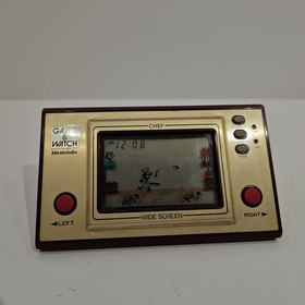 Nintendo Game & Watch Chef Vintage 1983 Clock