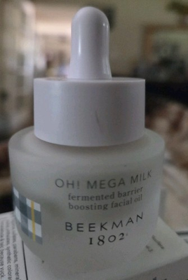 #ad Beekman 1802 Oh Mega Milky Oil Fermented Barrier Boosting Facial Oil 0.5oz 15mL $19.95