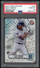 2023 Topps Pristine Refractor #219 Riley Greene rookie PSA 10