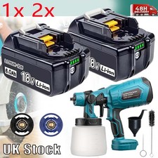Spray Gun Cordless Paint Sprayer Fence Wall Electric Airless HVLP For Makita 18V