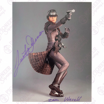 Star Wars: Angriff der Klonkrieger Zam Wesell ''Promo'' 8'' x 10'' Druck signiert von L...