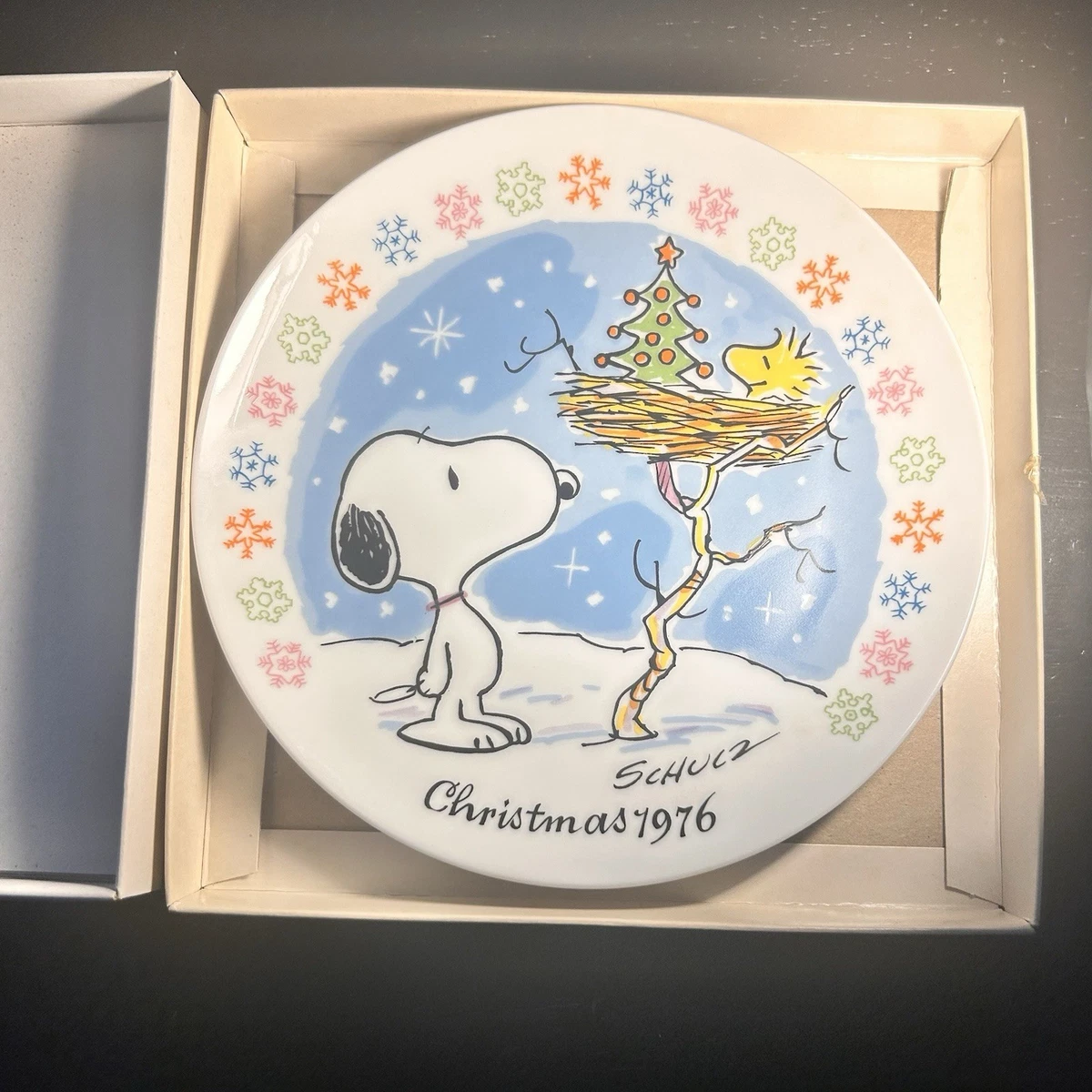 Peanuts Christmas Plate In Schmid Collectibles for sale | eBay
