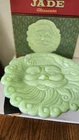 VTG Santa Platter ** NEW"" Jadeite,Cracker Barrel Milk Glass RARE
