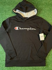 Black Champion Hoodie for Boys, Size Medium, New with Tags