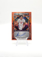 Ausar Thompson 2024-25 Panini Obsidian Galaxy Ink Auto Orange Flood SP #/49