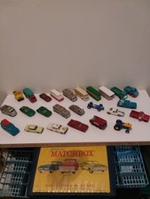 Vintage 1960s Lesney Matchbox Vehicles Lot of 25 w/Collector's Case 