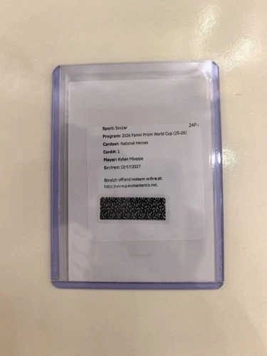 2026 Panini Prizm FIFA World Cup Kylian Mbappe National Heroes Auto