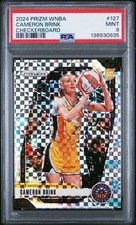 Cameron Brink RC CHECKERBOARD 2024 Panini Prizm WNBA MINT PSA 9 #127 * LOW POP *