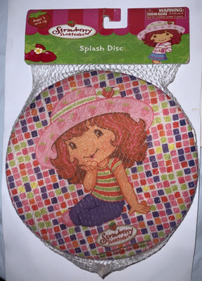 Vintage Strawberry Shortcake Splash Disc - Absorts Water & Spin Like Frisbie NEW