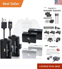 Ultimate Xbox One Power Kit with 2 Rechargeable Batteries & 8ft Micro-USB Cable
